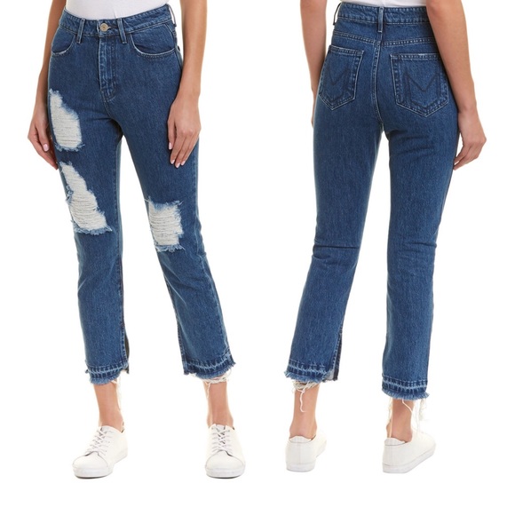 NWT Mumu Brooklyn Sapphire Straight Leg Jeans 27 - Picture 2 of 8